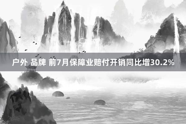 户外 品牌 前7月保障业赔付开销同比增30.2%