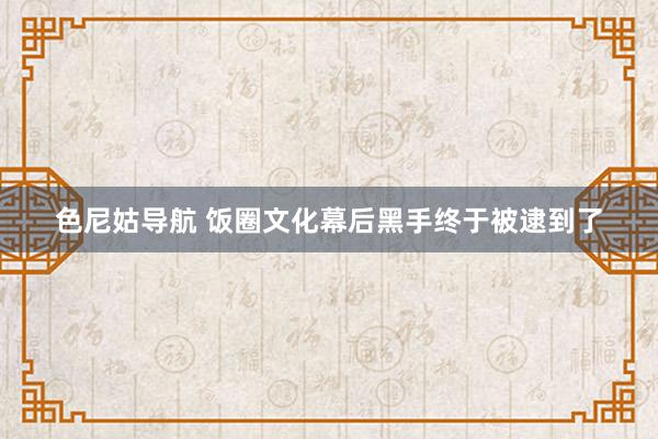 色尼姑导航 饭圈文化幕后黑手终于被逮到了