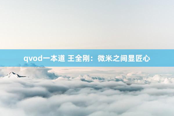 qvod一本道 王全刚：微米之间显匠心