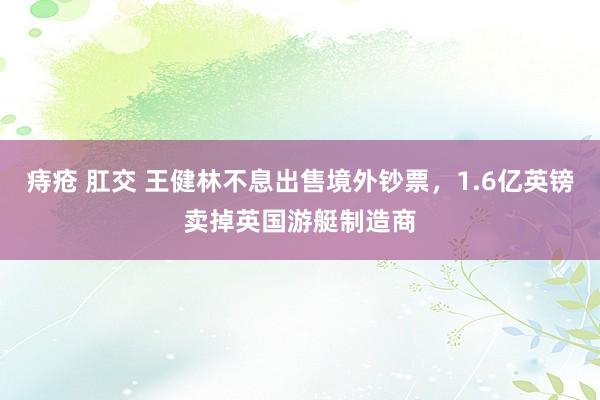 痔疮 肛交 王健林不息出售境外钞票，1.6亿英镑卖掉英国游艇制造商