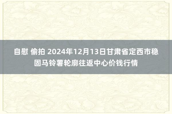 自慰 偷拍 2024年12月13日甘肃省定西市稳固马铃薯轮廓往返中心价钱行情