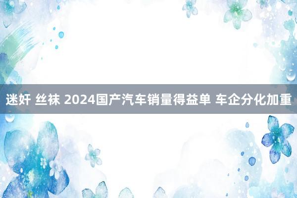 迷奸 丝袜 2024国产汽车销量得益单 车企分化加重