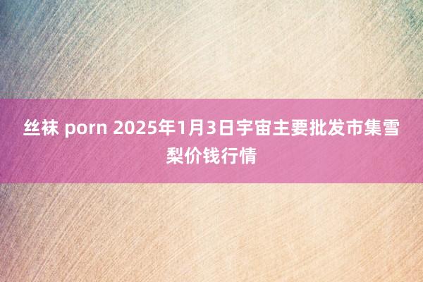 丝袜 porn 2025年1月3日宇宙主要批发市集雪梨价钱行情