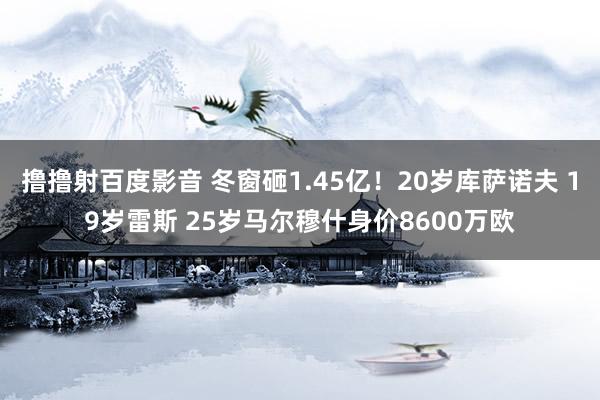 撸撸射百度影音 冬窗砸1.45亿！20岁库萨诺夫 19岁雷斯 25岁马尔穆什身价8600万欧